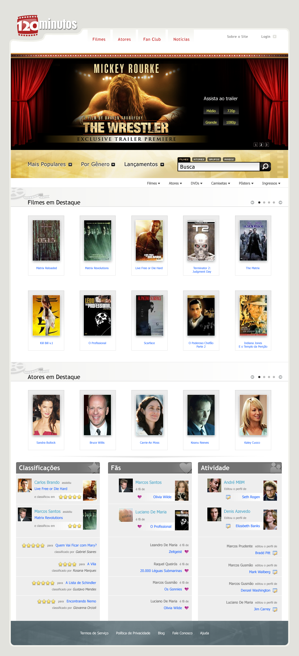 120 Minutos site home version 2